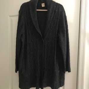 Fall/Winter long gray sweater jacket/coat 4X
